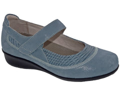 GENOA Blue Microdot Leather