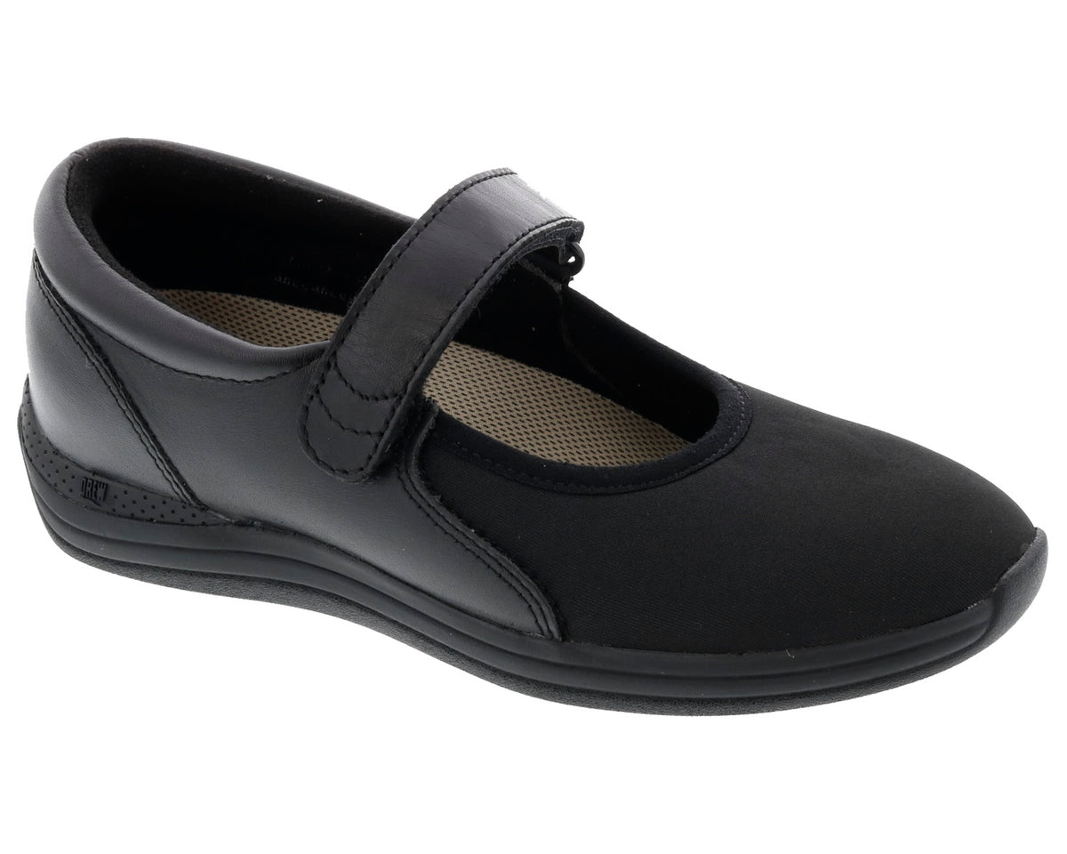 MAGNOLIA Black Leather/Stretch