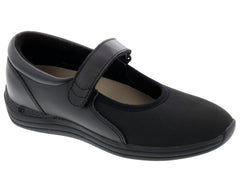 MAGNOLIA Black Leather/Stretch