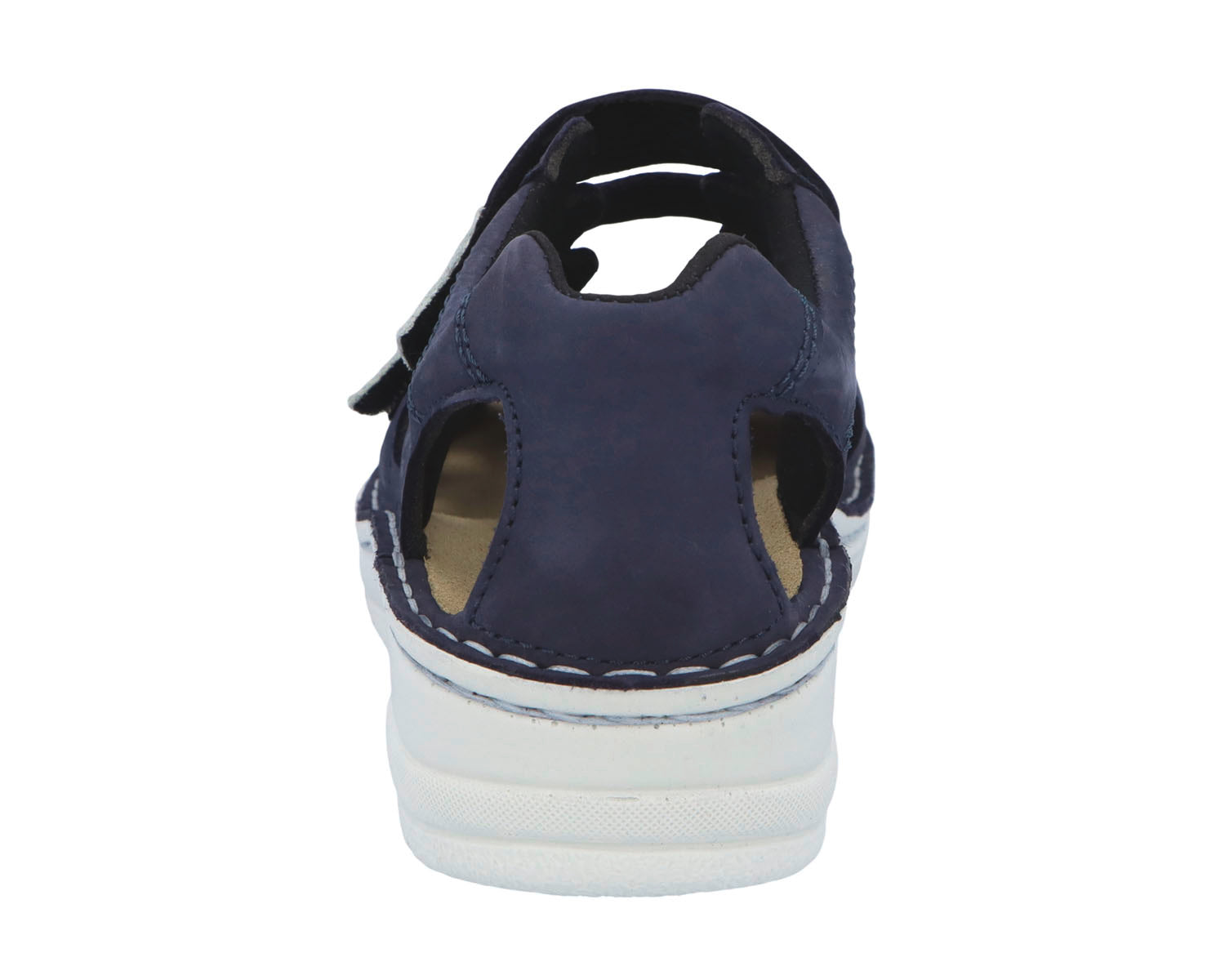 LARENA Blue Nubuck Leather