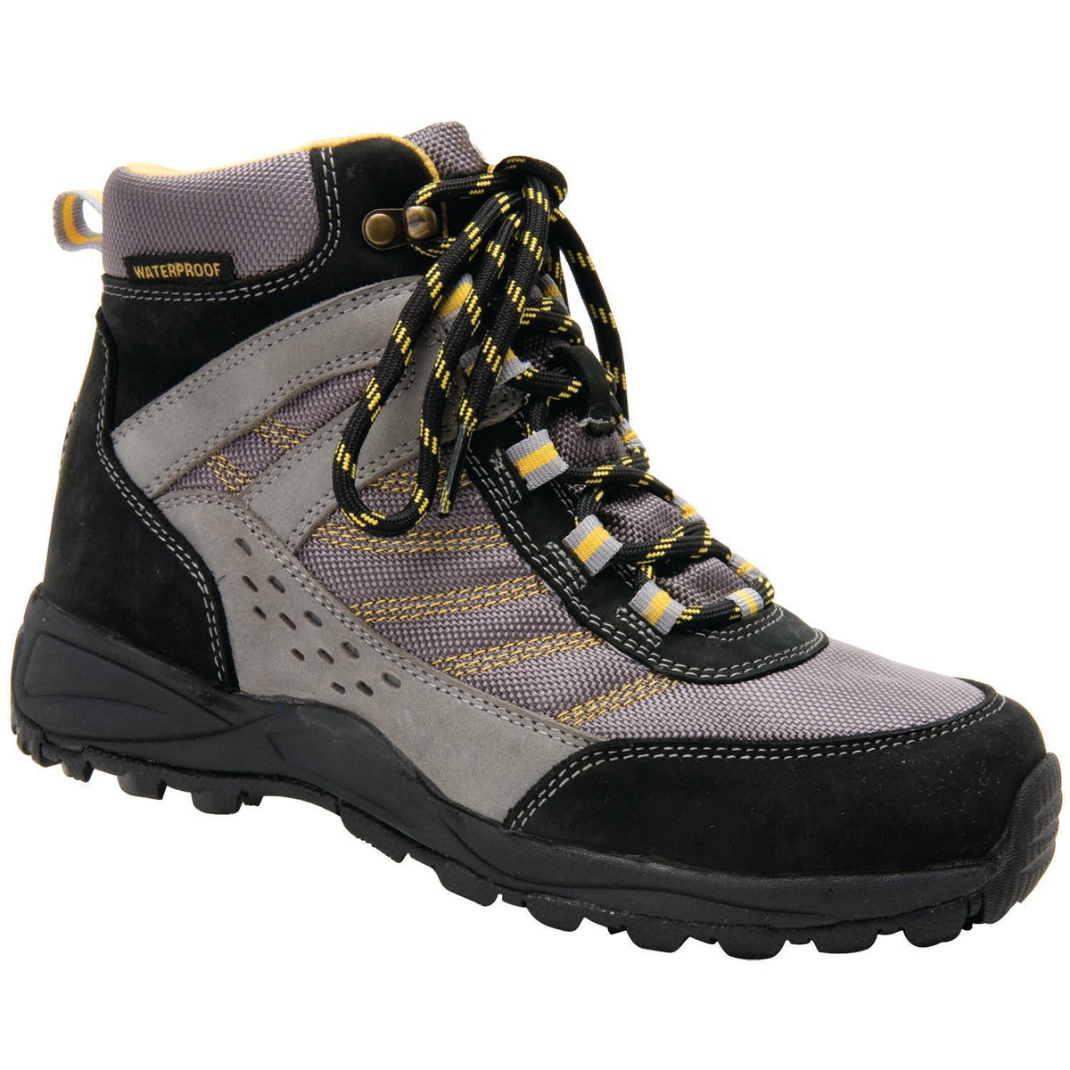 GLACIER Black/Grey Nubuck Leather