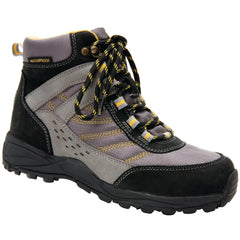 GLACIER Black/Grey Nubuck Leather