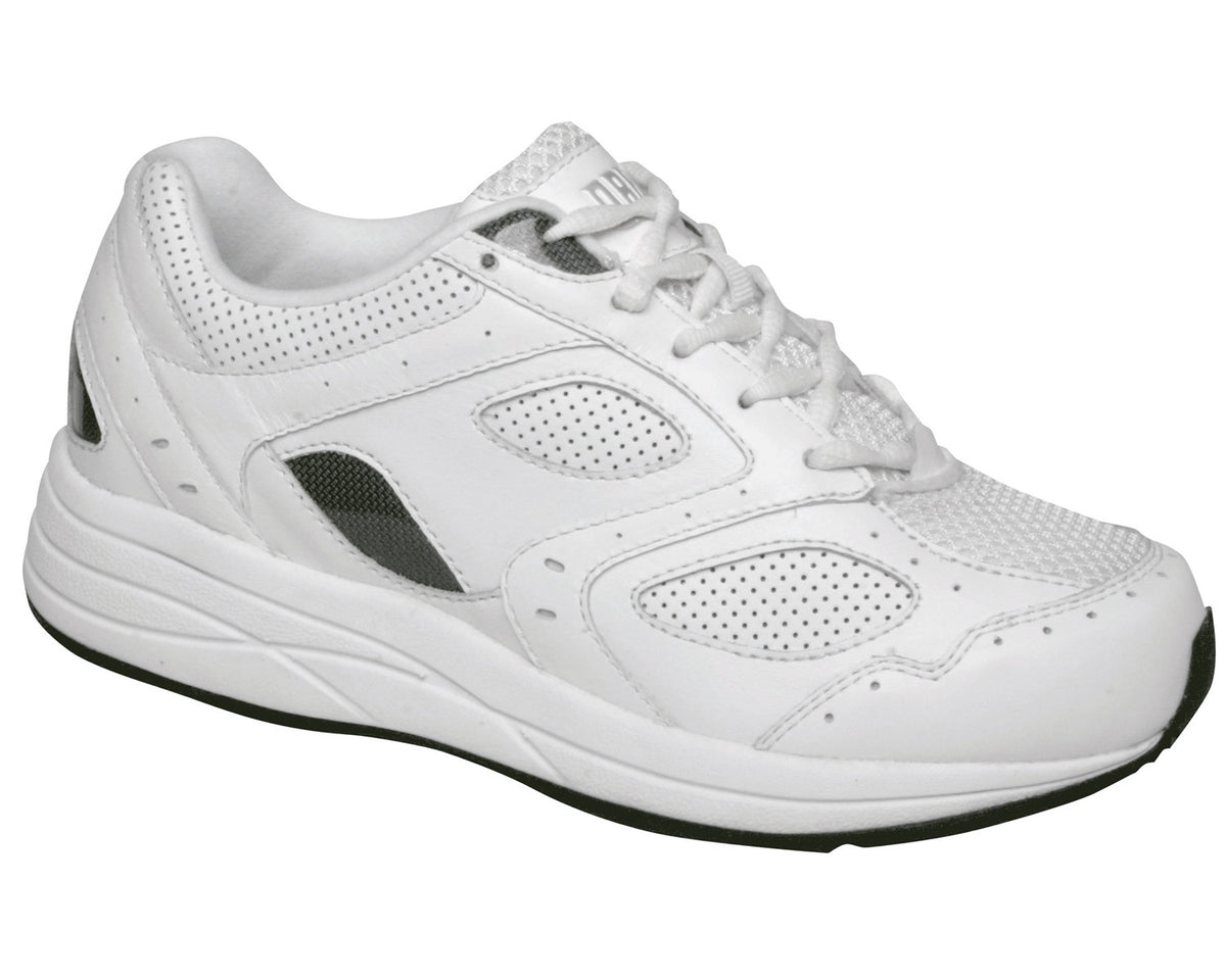 FLARE White Leather Perf/White Mesh