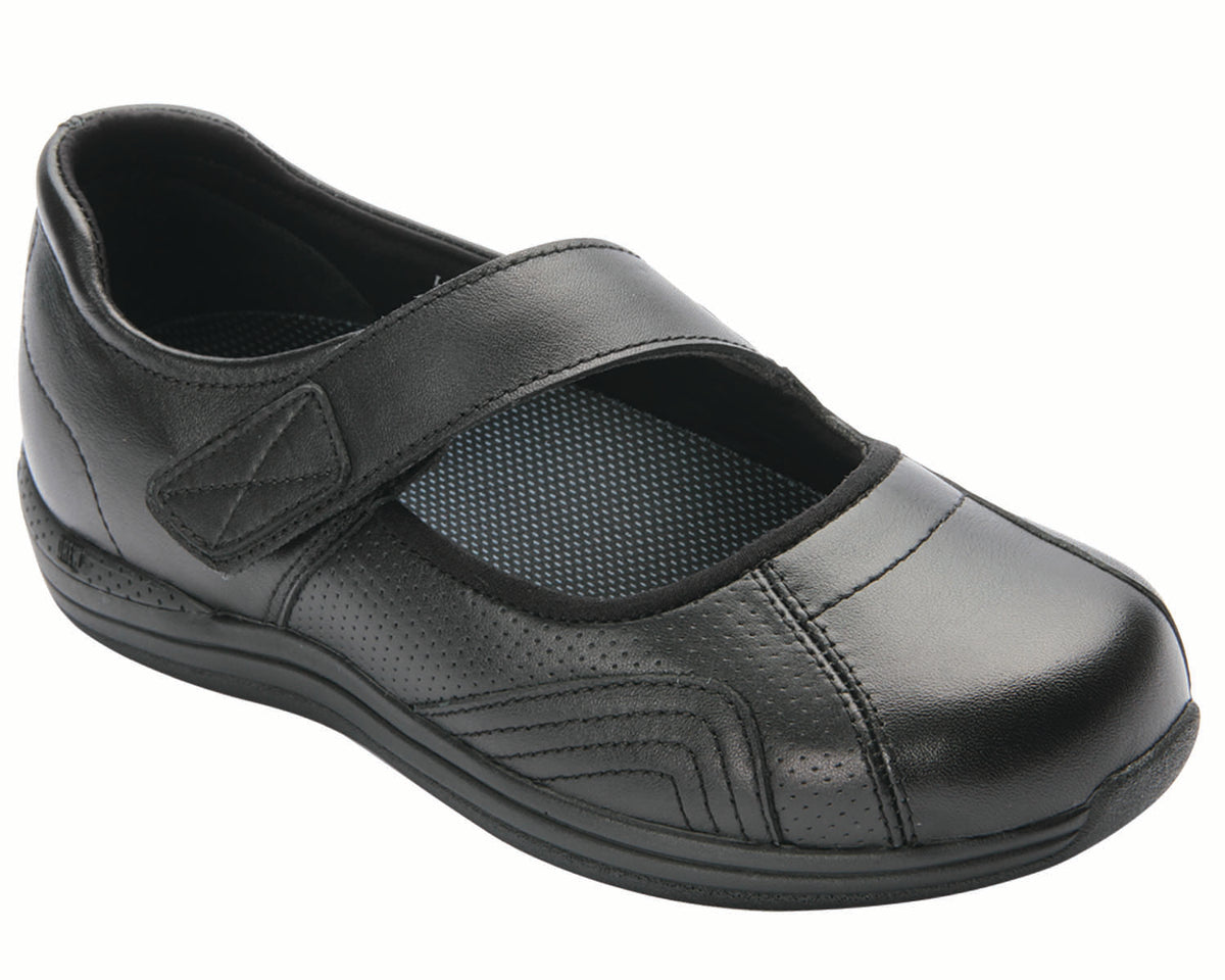 HEATHER Black Leather