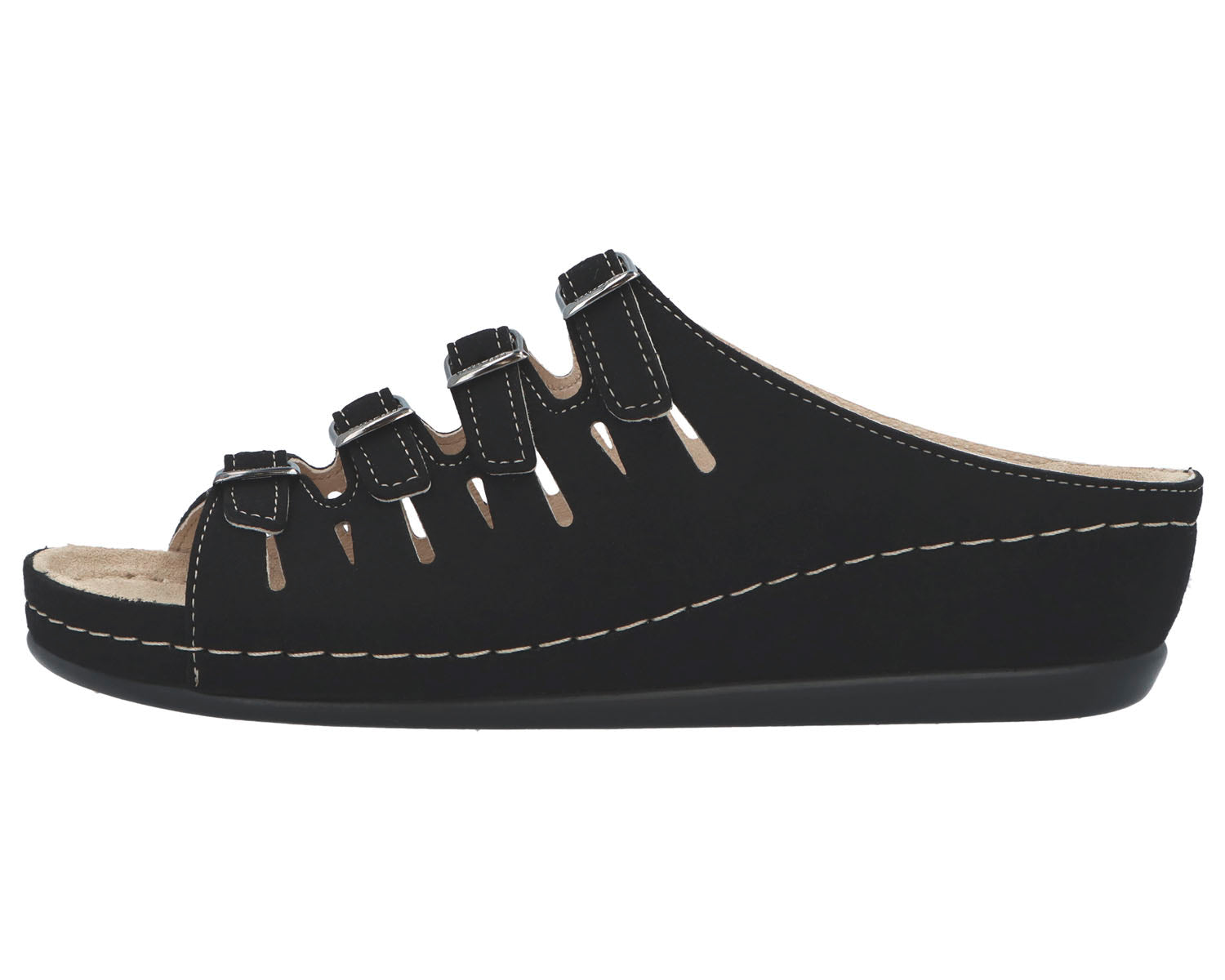 HASSEL Black Micro Nubuck Leather