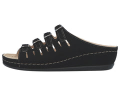 HASSEL Black Micro Nubuck Leather