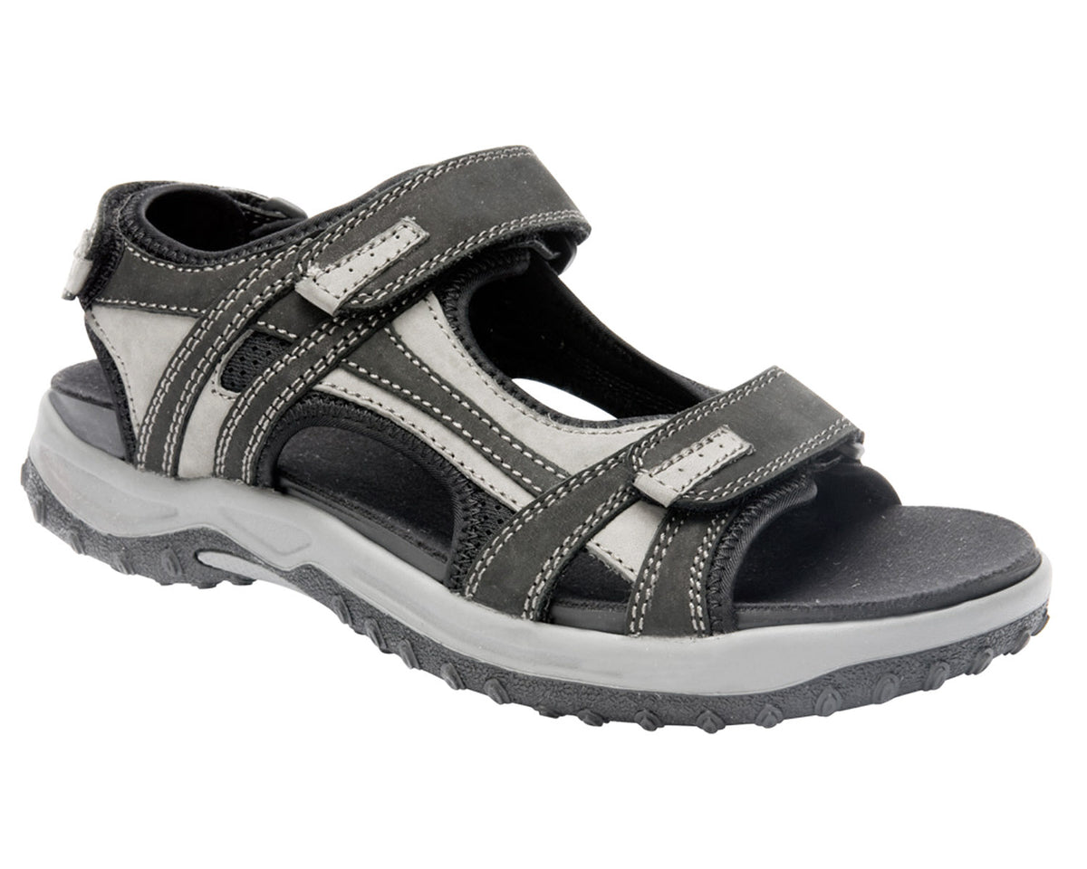 WARREN Black/Grey Nubuck