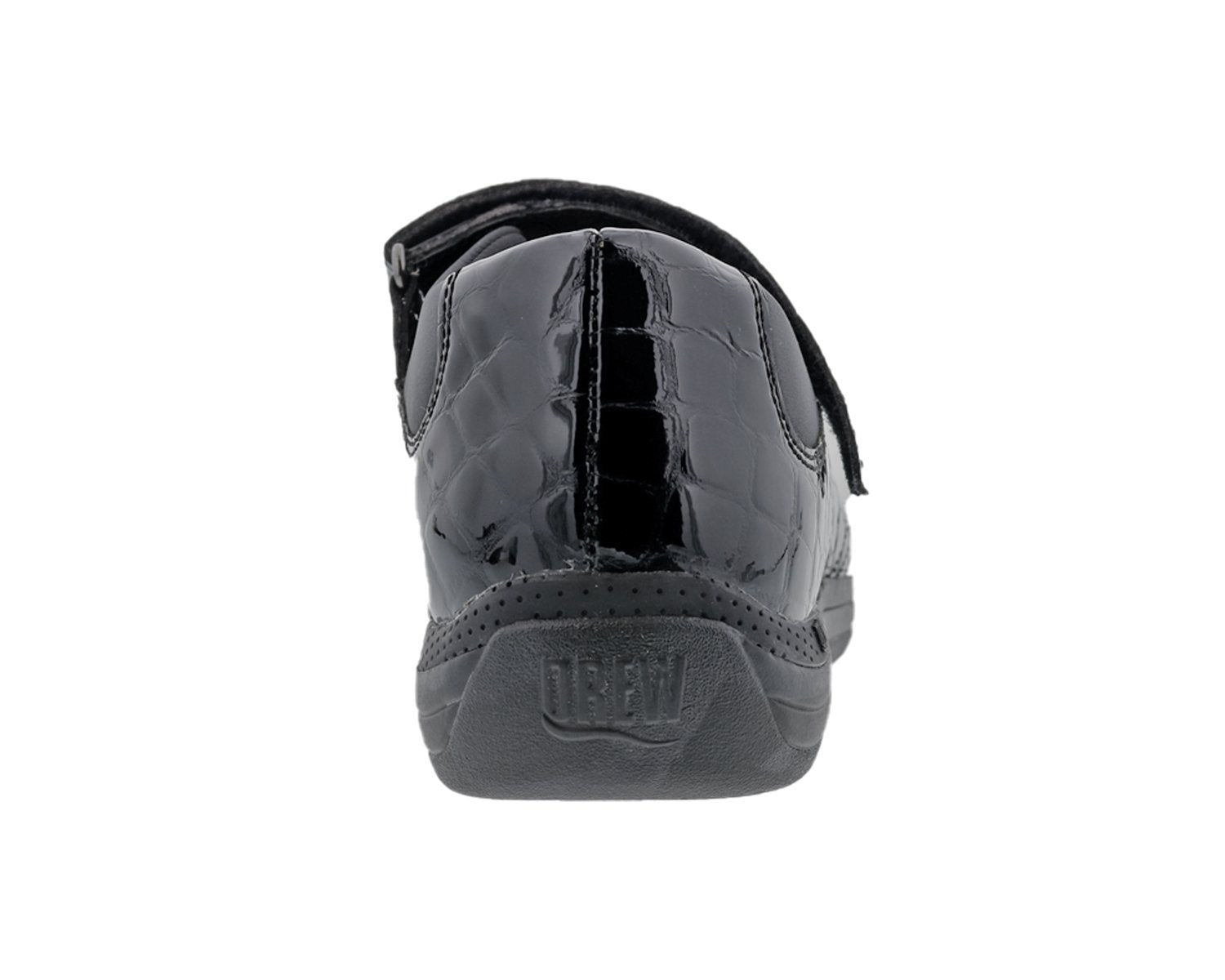 ROSE Black Croc Patent Leather