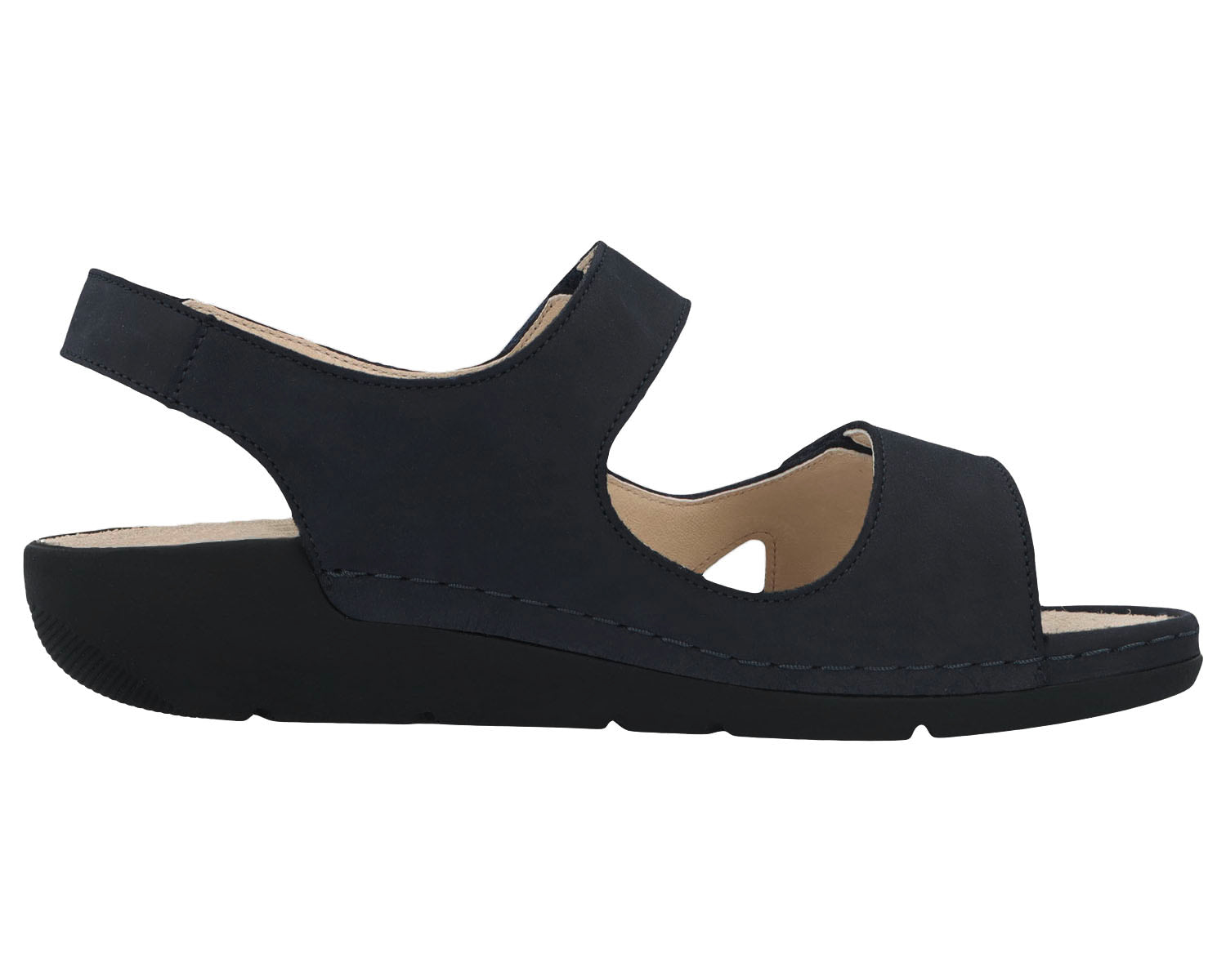 LEONA Black Nubuck Leather