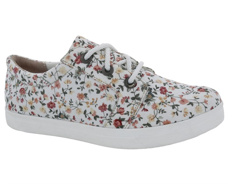 RUBY White Floral Canvas