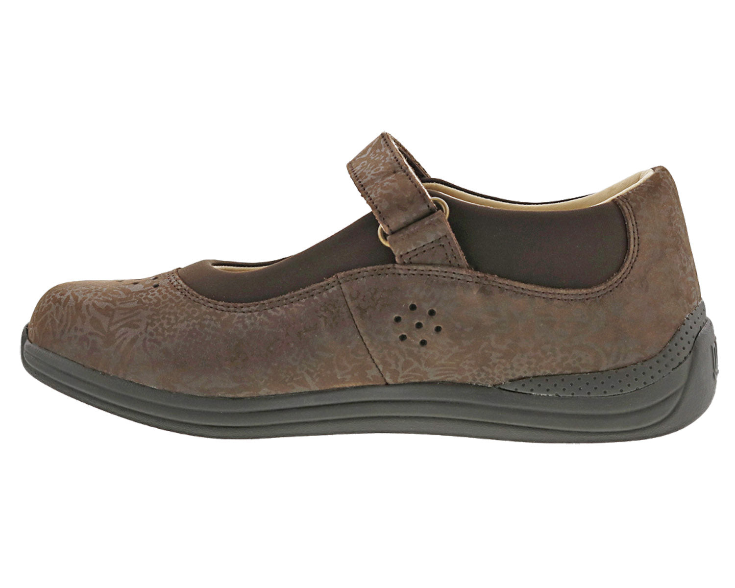 ROSE Brown Metallic Foil Leather