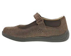 ROSE Brown Metallic Foil Leather