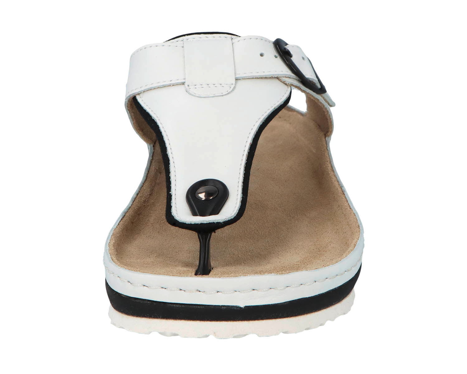 MILA White Calfskin Leather