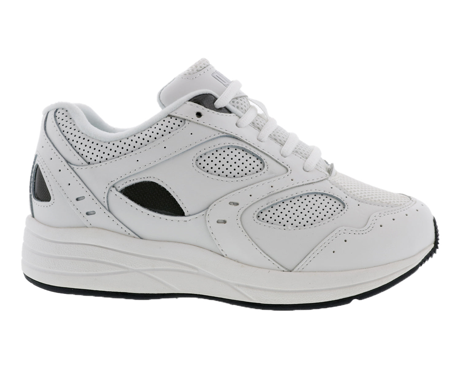 FLARE White Leather Perf/White Mesh