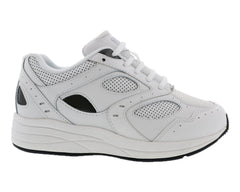 FLARE White Leather Perf/White Mesh