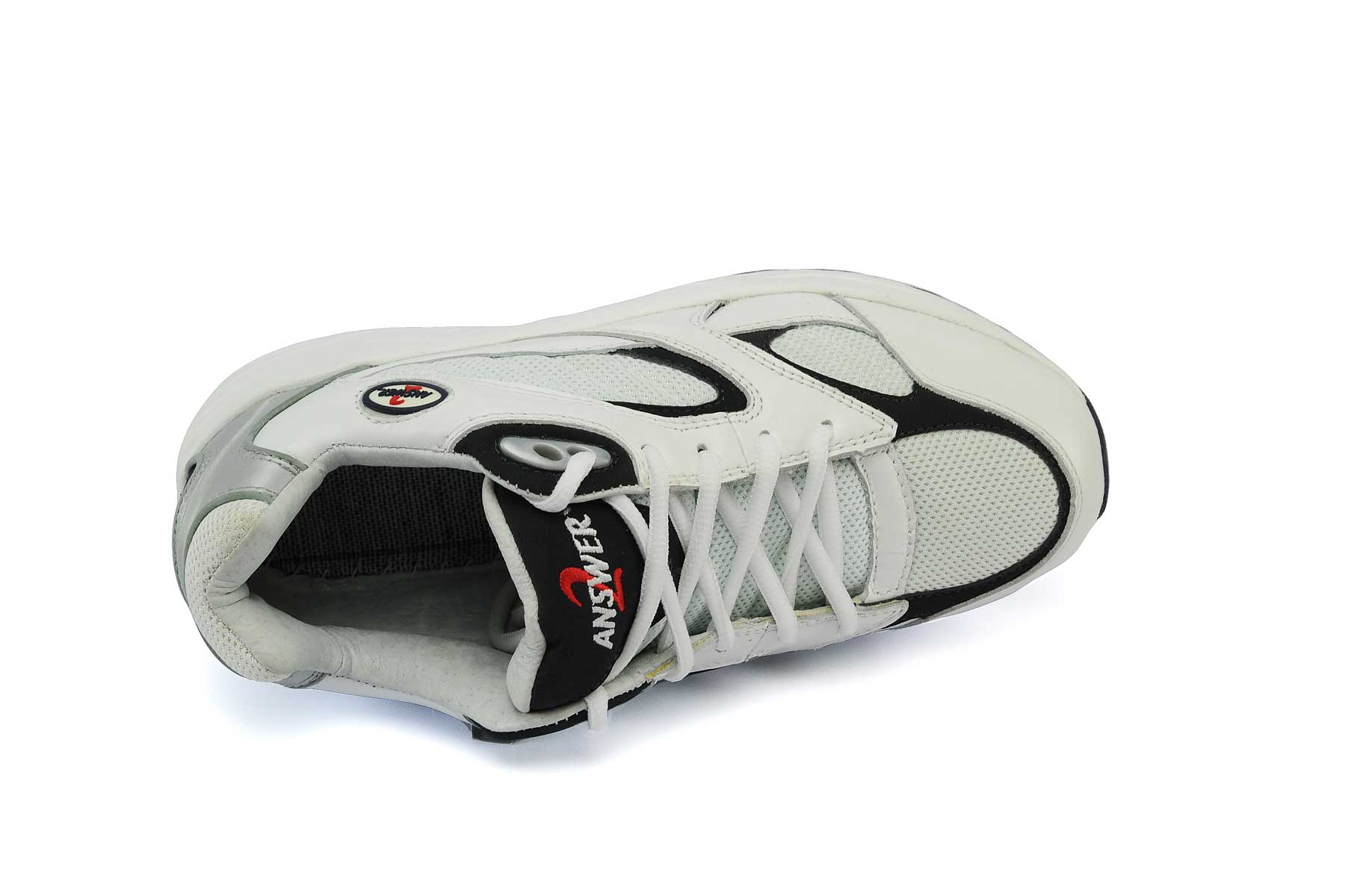 554 - Answer2 Men's Athletic Walking Shoes White/Navy