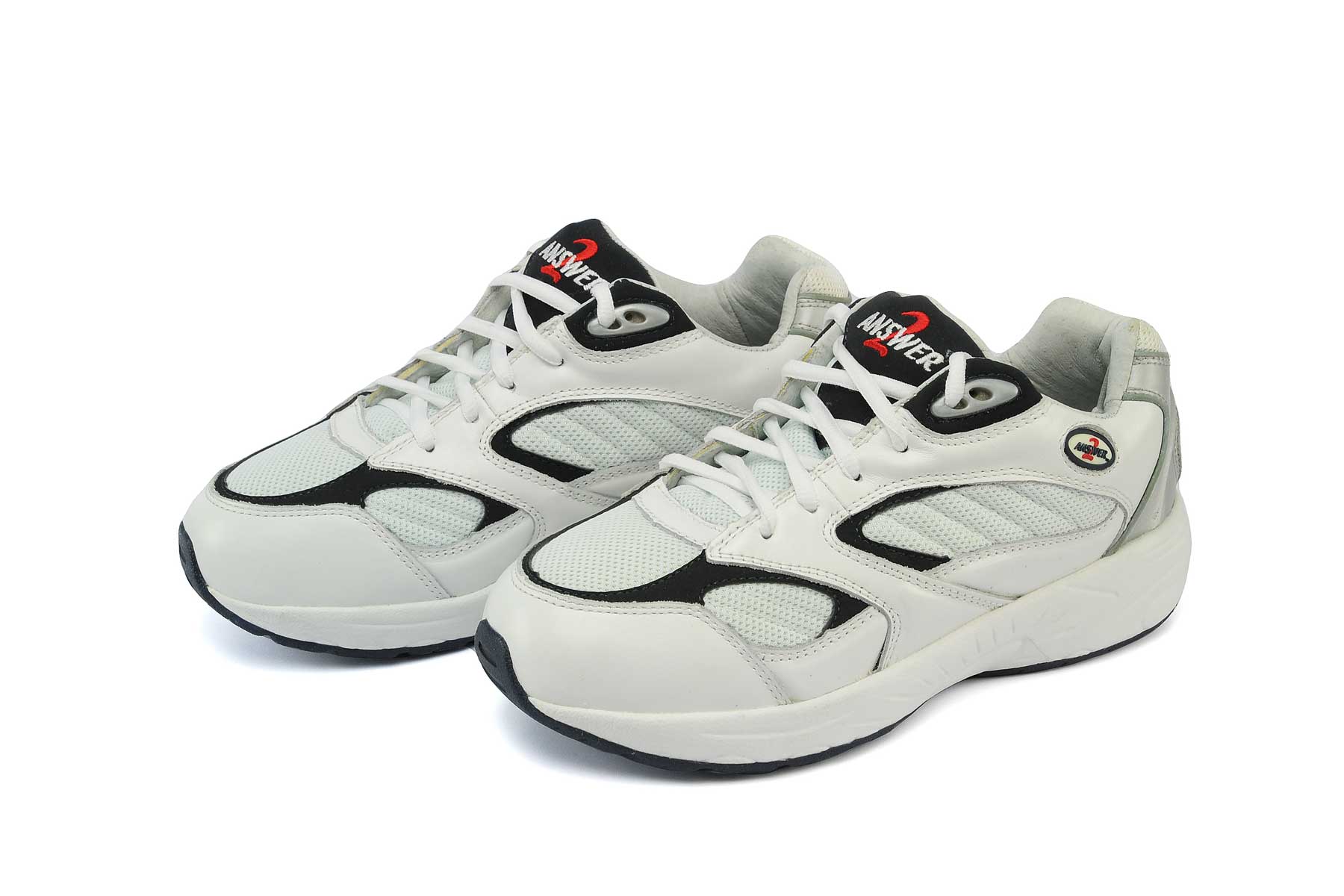 554 - Answer2 Men's Athletic Walking Shoes White/Navy