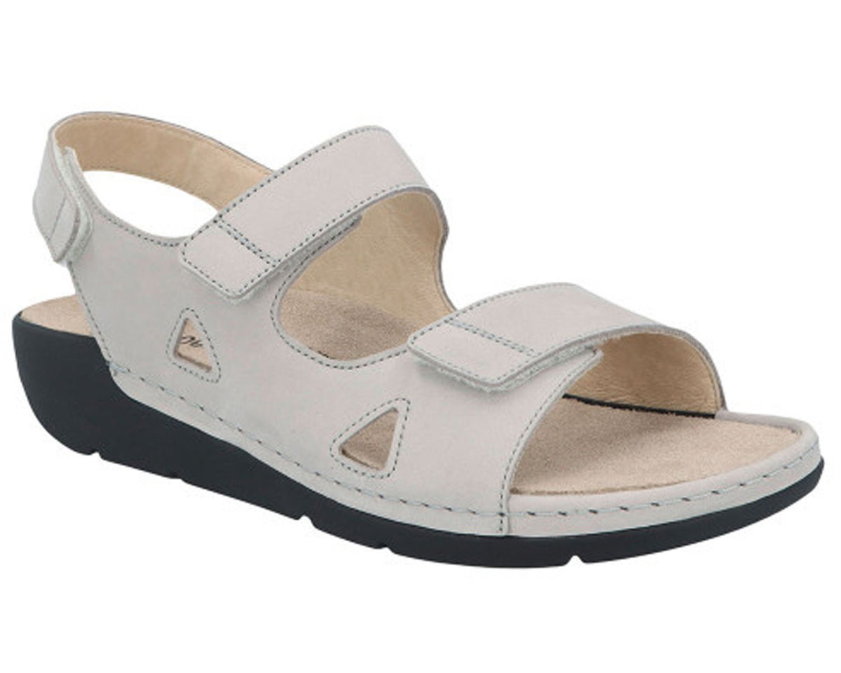 LEONA Grey Nubuck Leather