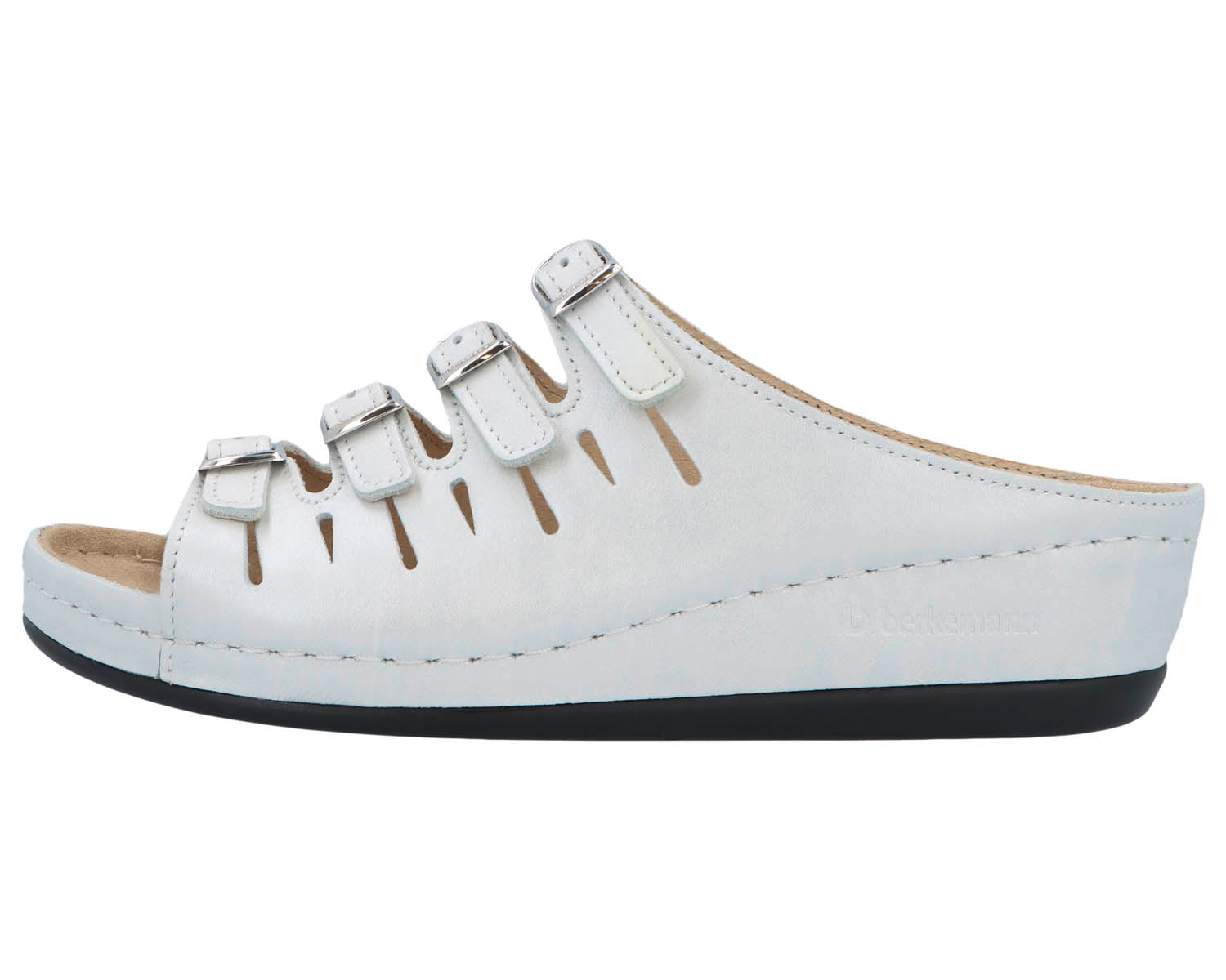 HASSEL Silver White Perlato Leather