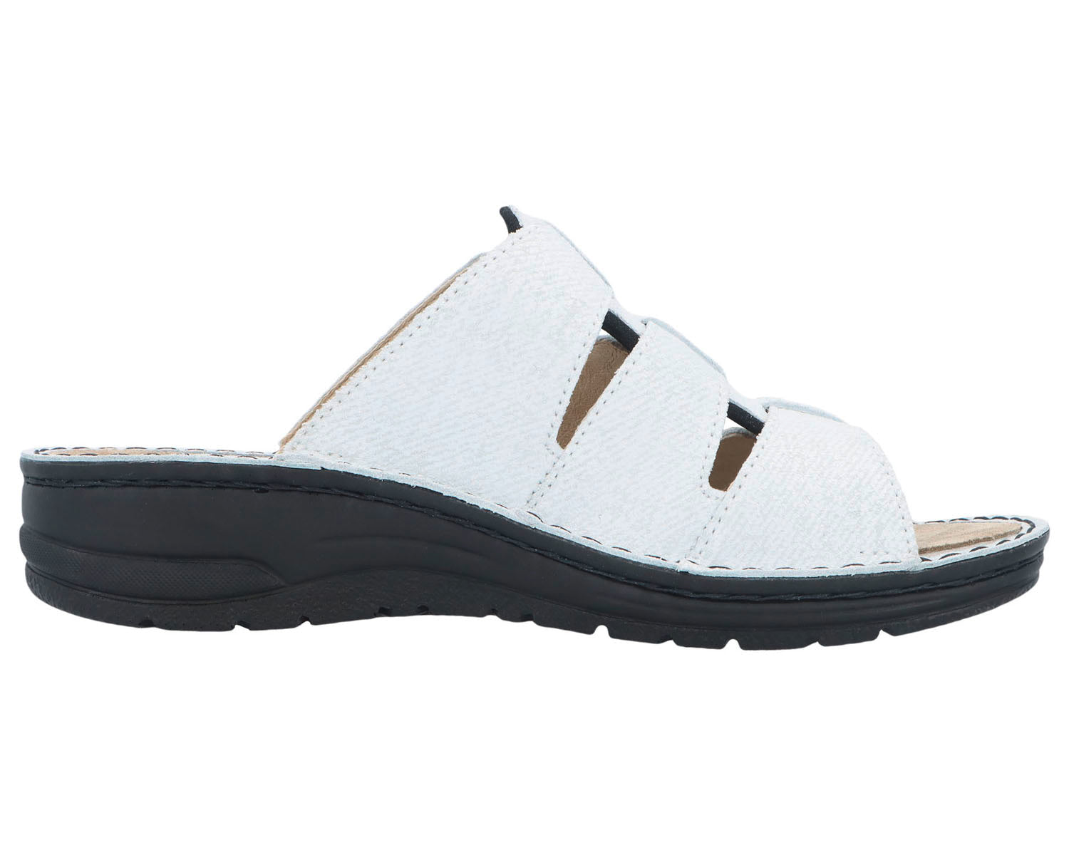 SENTA Pearl White Leather