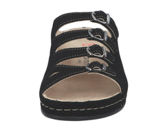 HASSEL Black Micro Nubuck Leather