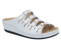 HASSEL Silver White Perlato Leather