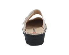 HELIANE Beige Leather/ Stretch