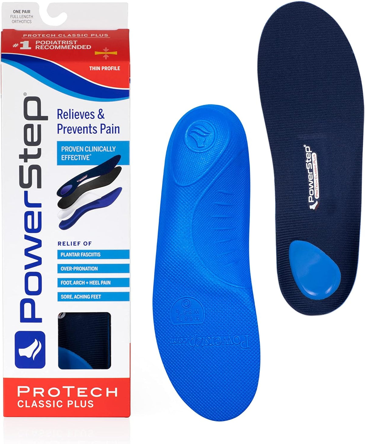 Powerstep Protech Classic Plus Orthotic Insoles