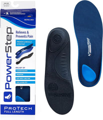Powerstep Protech Full Length Orthotic Insoles
