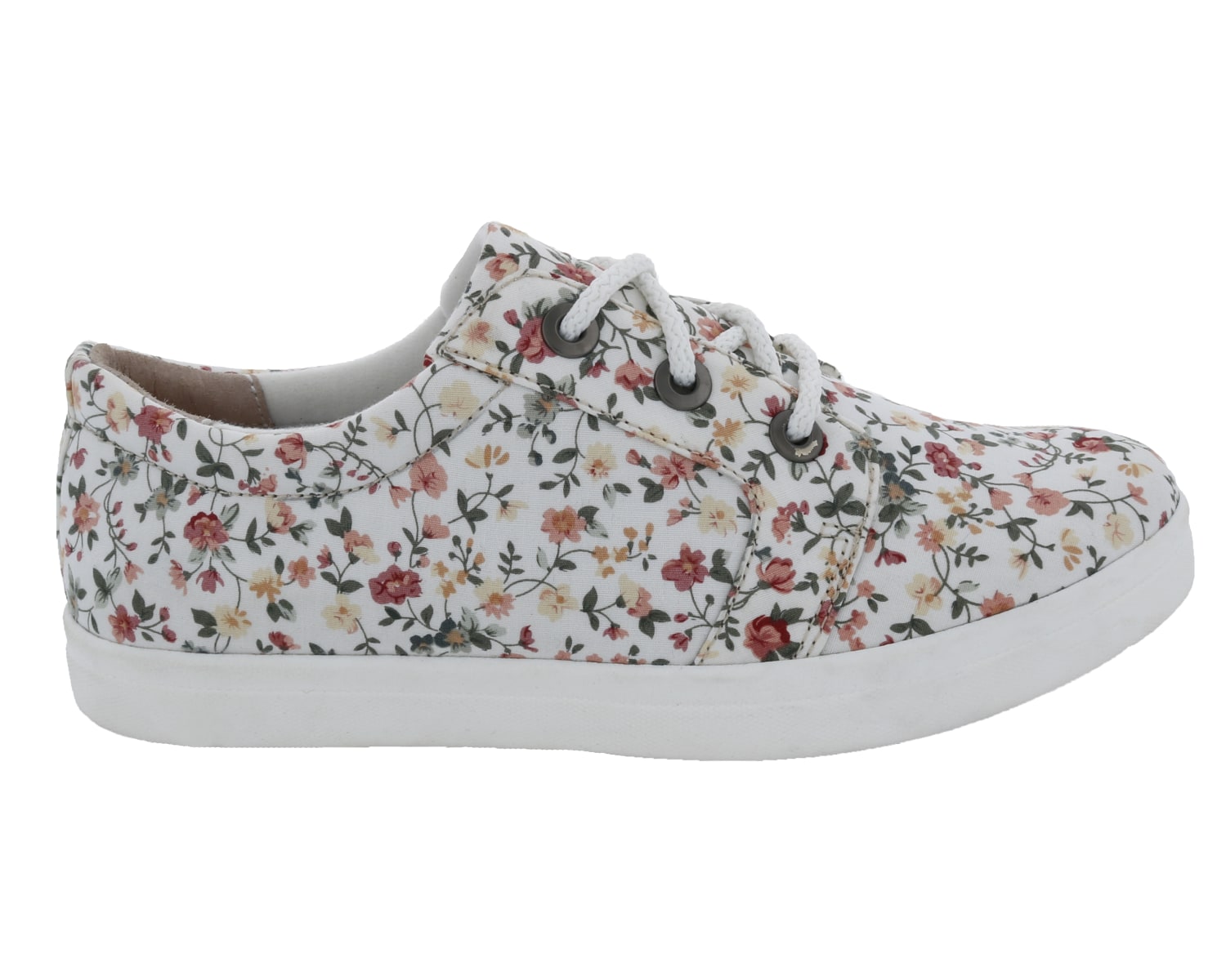 RUBY White Floral Canvas