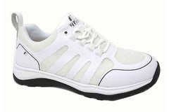 9730-L - Fitec Men's Laces Walking Shoes with Slip Resistant Soles White