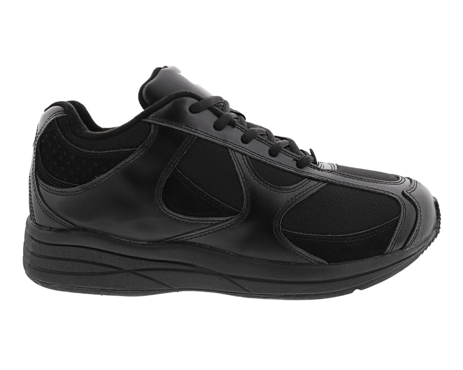 SURGE Black Leather/Black Mesh