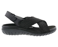 BONVOYAGE Black Leather/Black Fabric