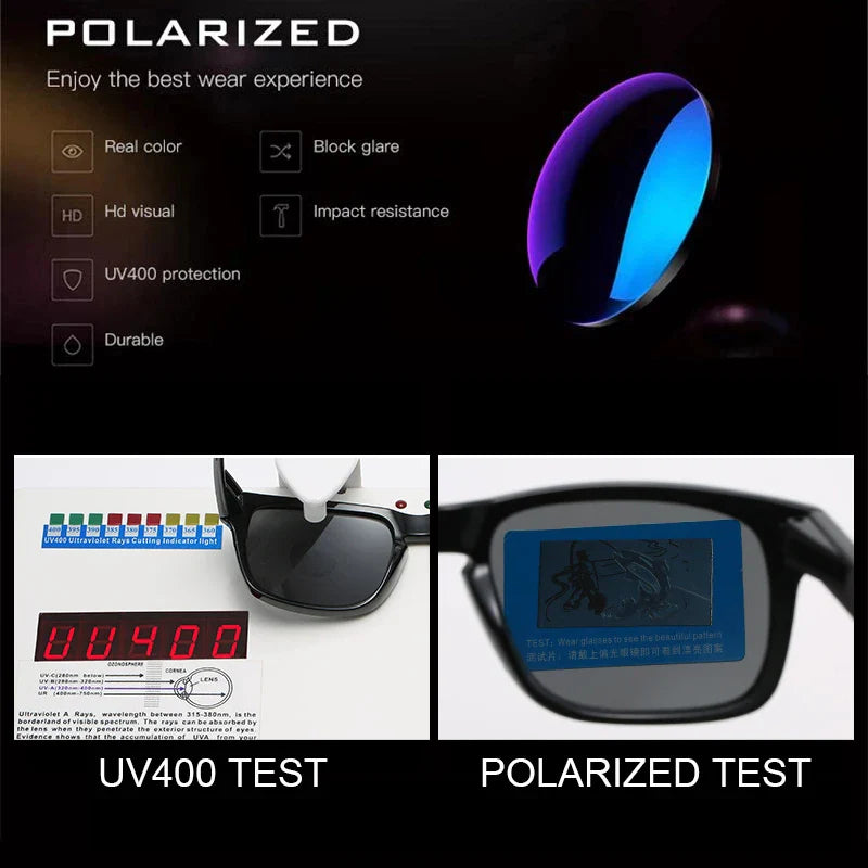 Classic Vintage Square Polarized Sunglasses