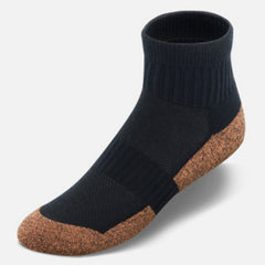 Non-Binding Copper Cloud Diabetic Socks - Ankle High Unisex Black  (3 pk)
