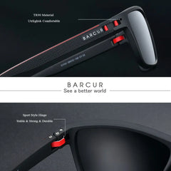 Lightweight TR90 Polarized Sports Sunglasses