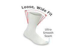 Extra Roomy Diabetic Socks (Thick)
