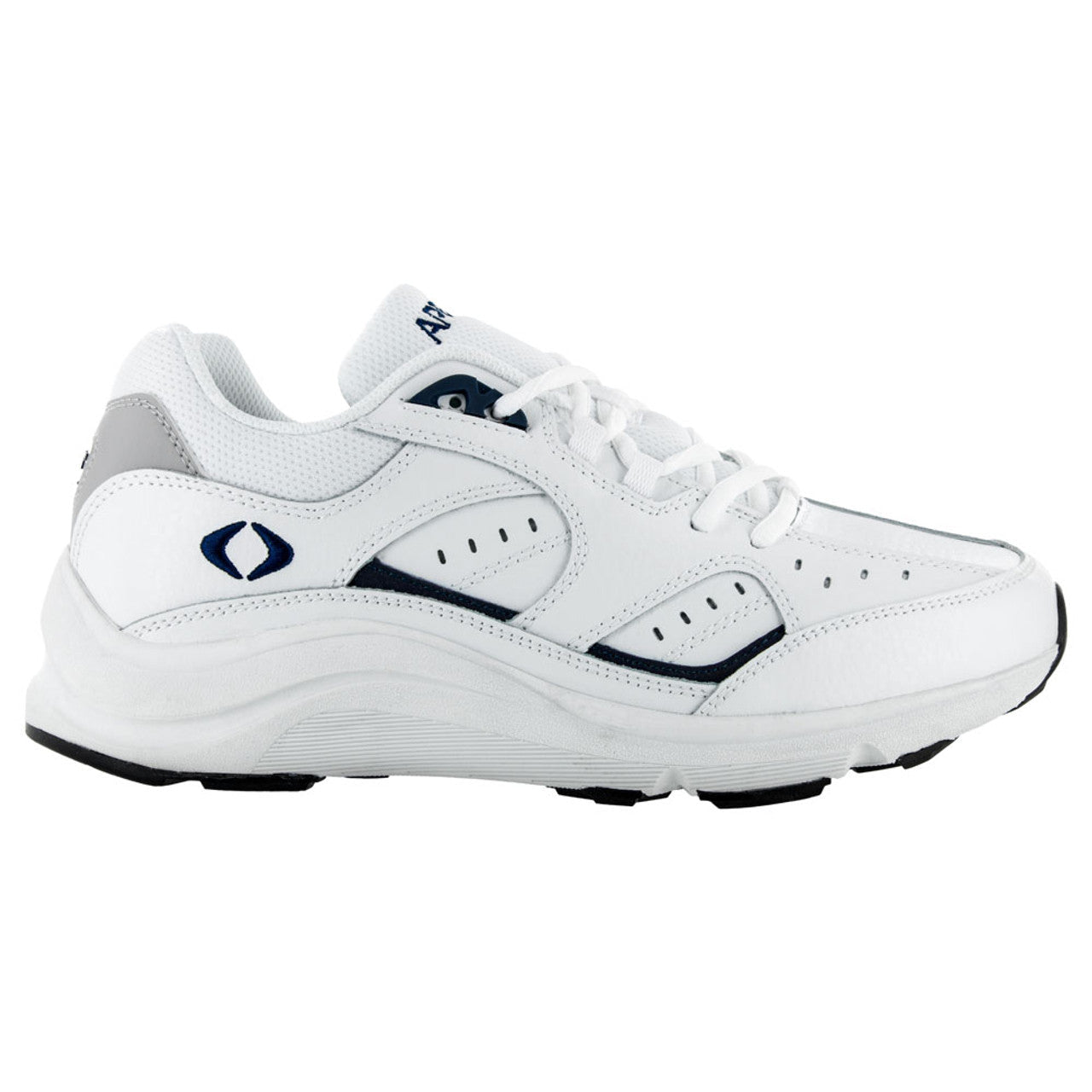 Men's Lace Walking Shoe V Last - White/Blue
