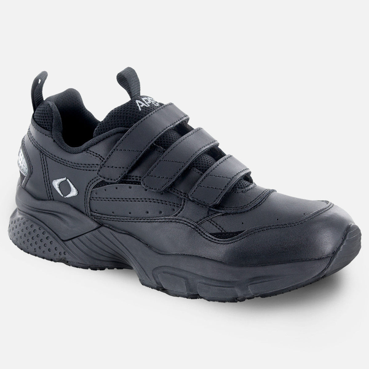 Men's Strap Walking Shoe - X Last - 3-Strap - Black