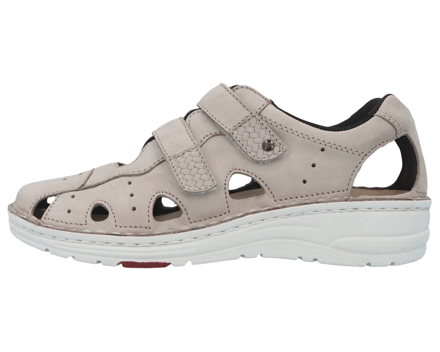 LARENA Gray Nubuck Leather