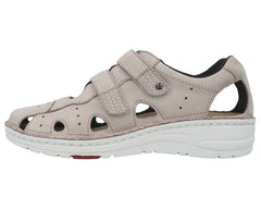 LARENA Gray Nubuck Leather
