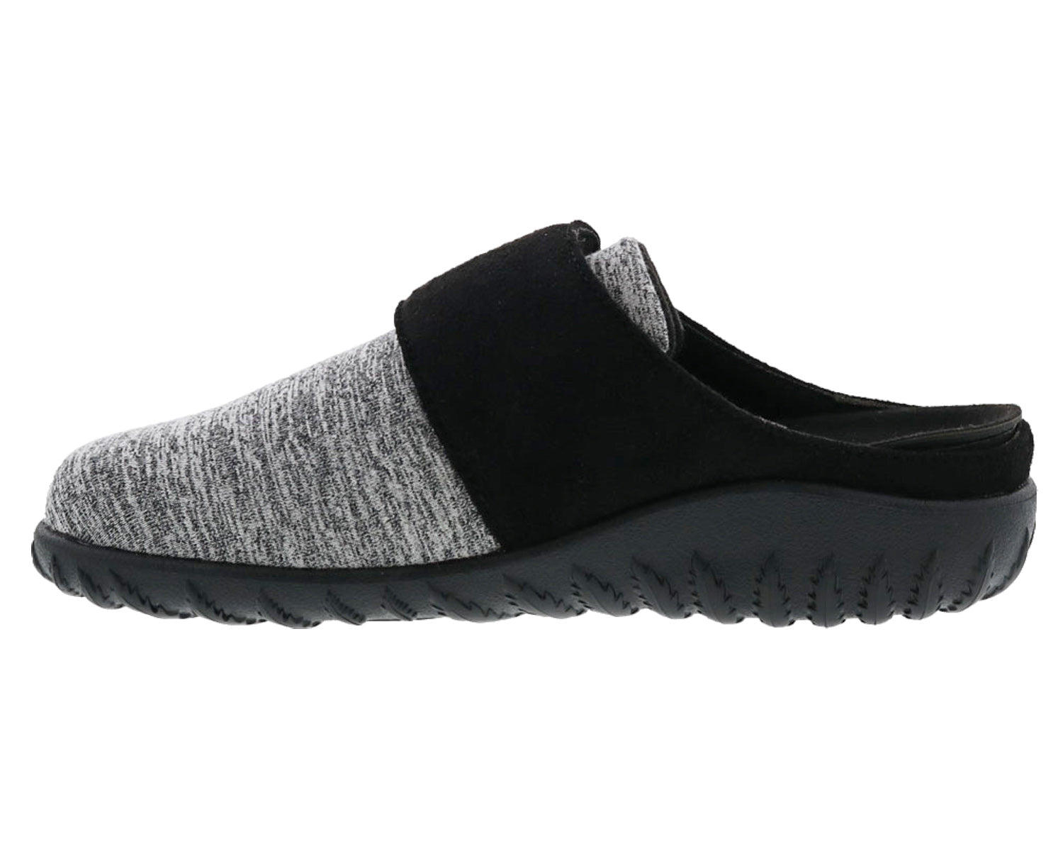 SUNSHINE Black Microsuede/Grey Fabric Stretch