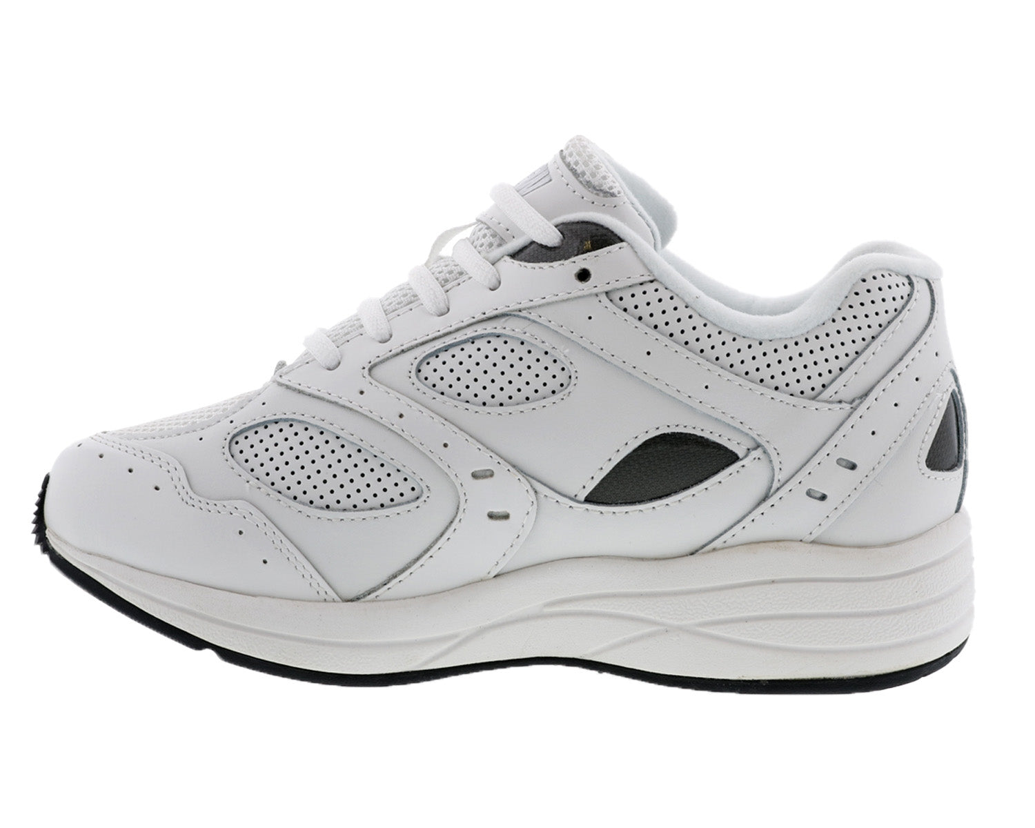 FLARE White Leather Perf/White Mesh
