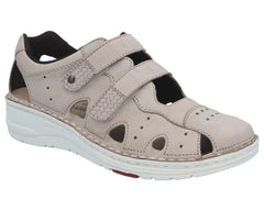 LARENA Gray Nubuck Leather