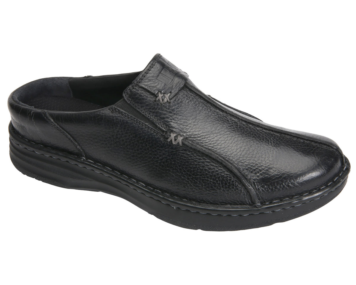 JACKSON Black Pebbled Leather
