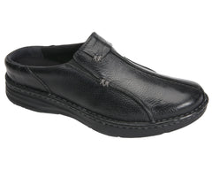 JACKSON Black Pebbled Leather