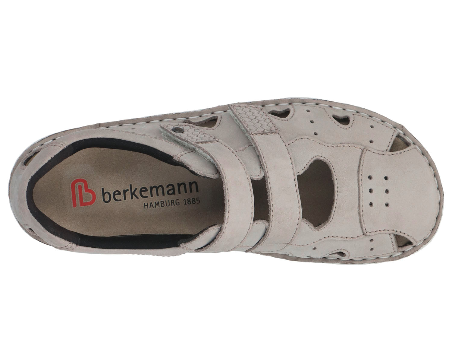 LARENA Gray Nubuck Leather