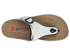 MILA White Calfskin Leather