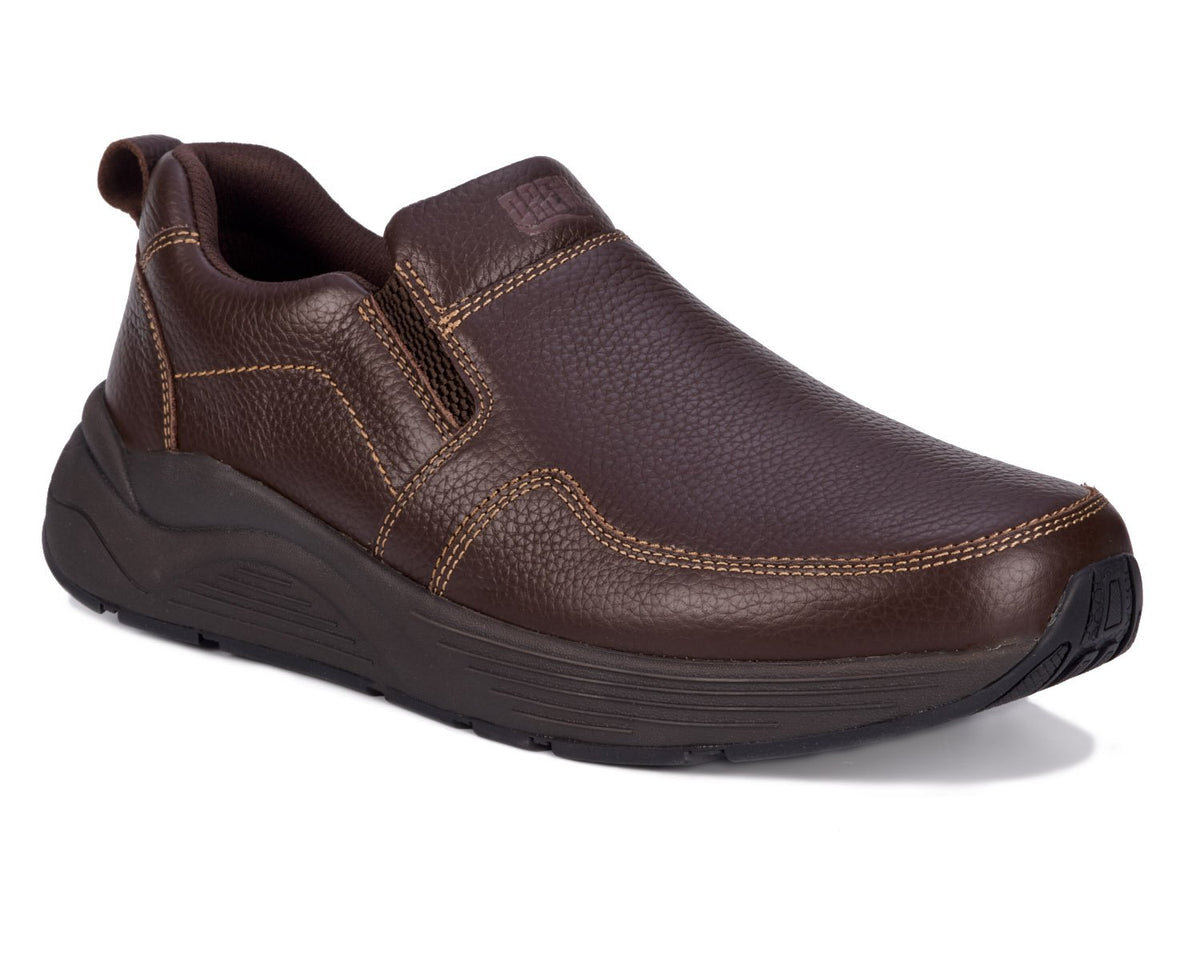 MATCH Brown Pebbled Leather