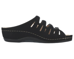 HASSEL Black Micro Nubuck Leather